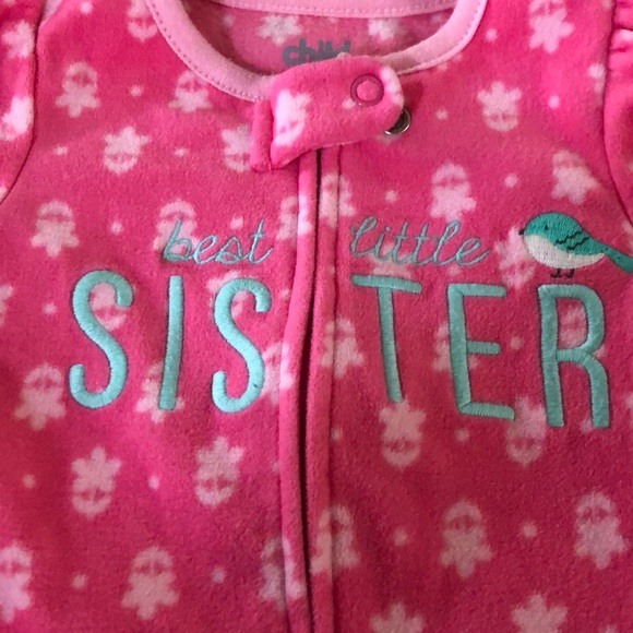 Baby girl Footed PJs - Picture 2 of 4